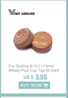 Fox Smiling 9/10/11/13 мм бильярдный наконечник кия м твердость бильярдный Кии для снукера Stick наконечник бильярдного кия аксессуары