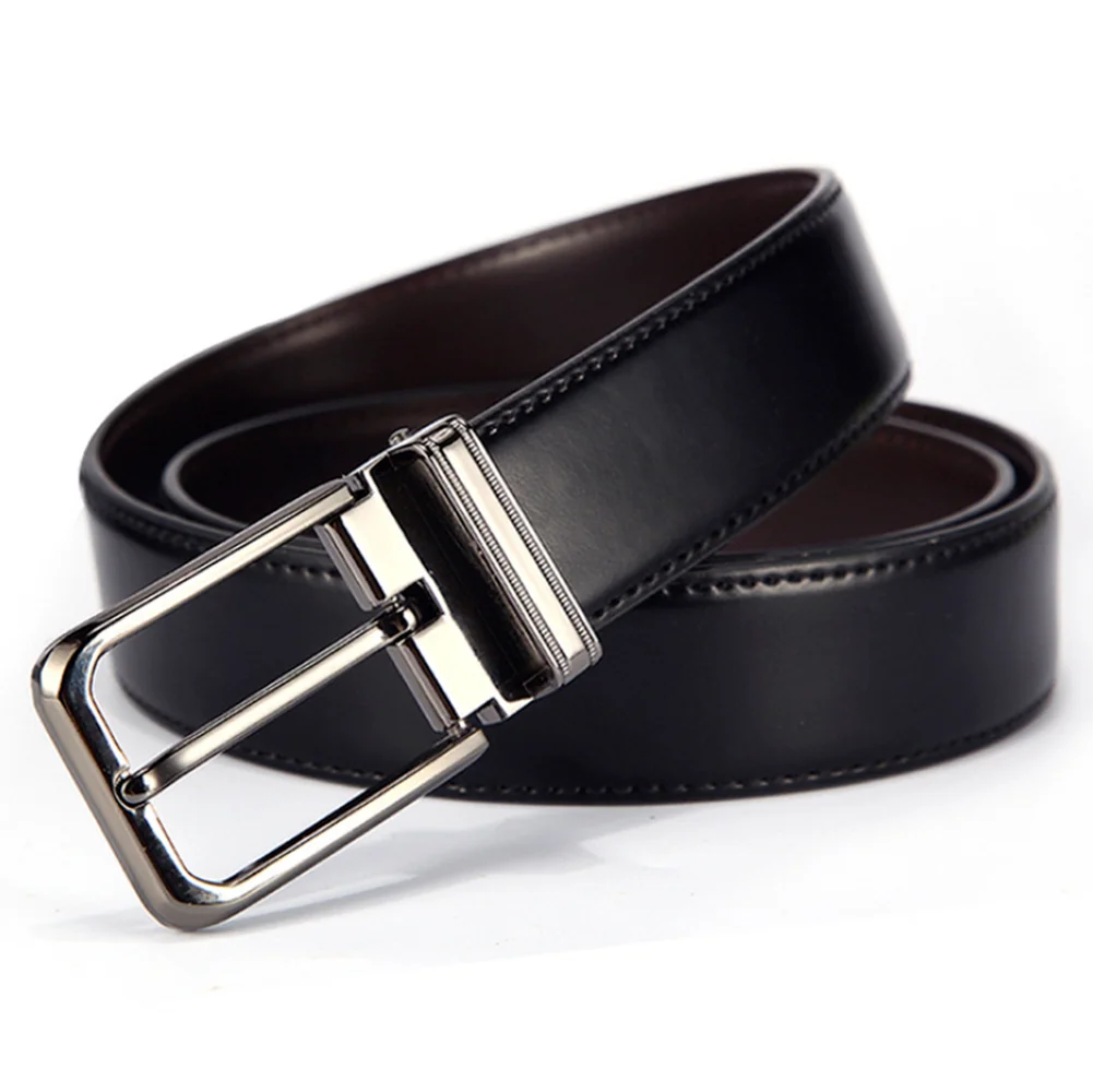 

Mens Pin Buckles Belts Business Luxury Cowskin Cinturones Gift for Men Belt Pasek Jeans Waist Genuine Leather Strap Hombre Cinto