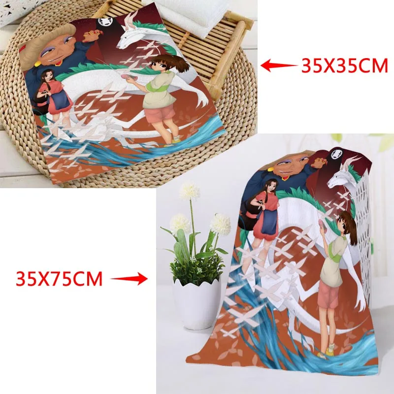 Горячее изготовленное на заказ полотенце с принтом в виде спиритов квадратное