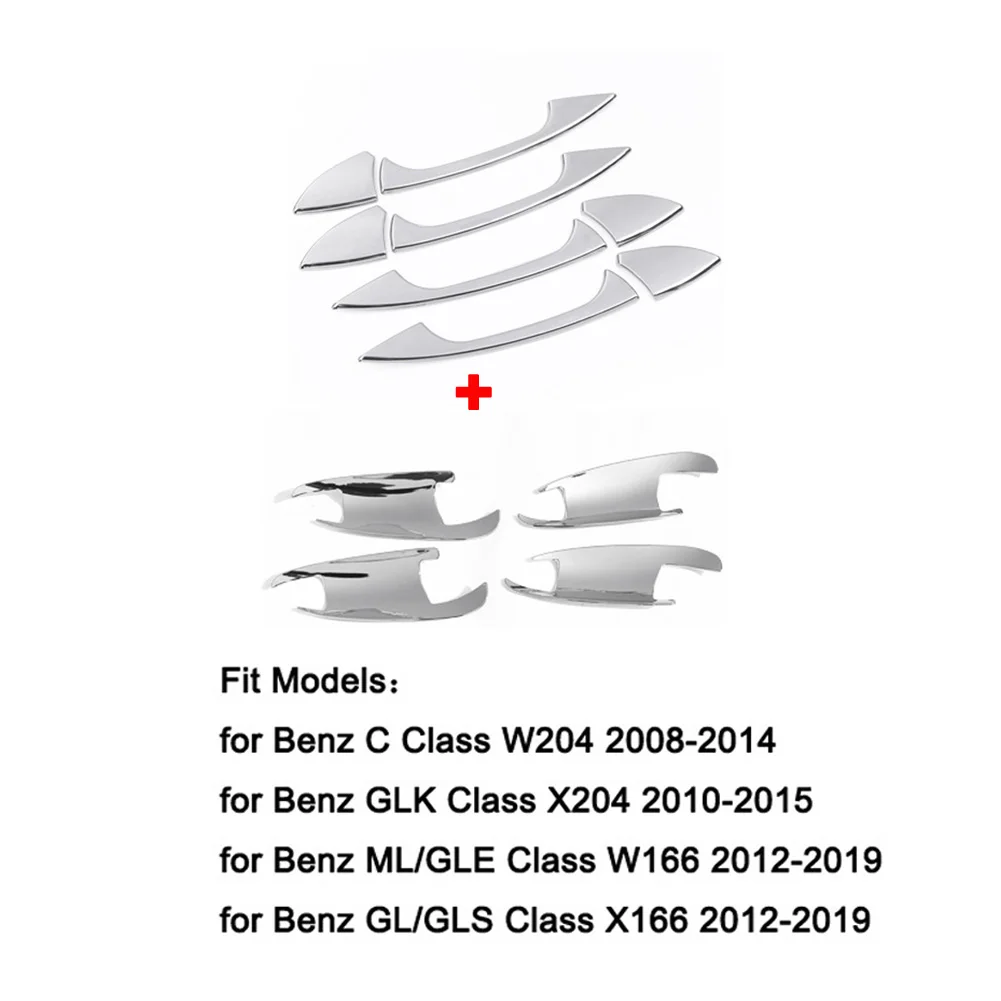 

Для Mercedes Benz W176 W246 W204 W212 X204 W166 X166 W117 A B C E GLK ML GLE GL GLS CLA класс Автомобильная дверная ручка Чаша отделка крышка
