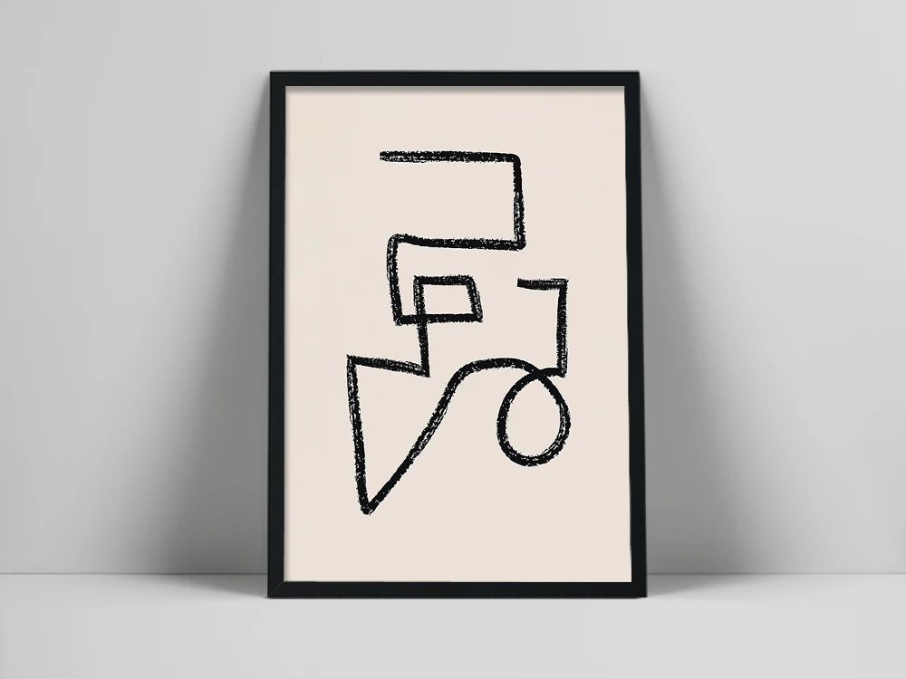 

Abstract Brush Stroke Art Print | Neutral Color Poster | Abstract Line Wall Art | Earth Tone Poster | Geometric Arrawineutral To