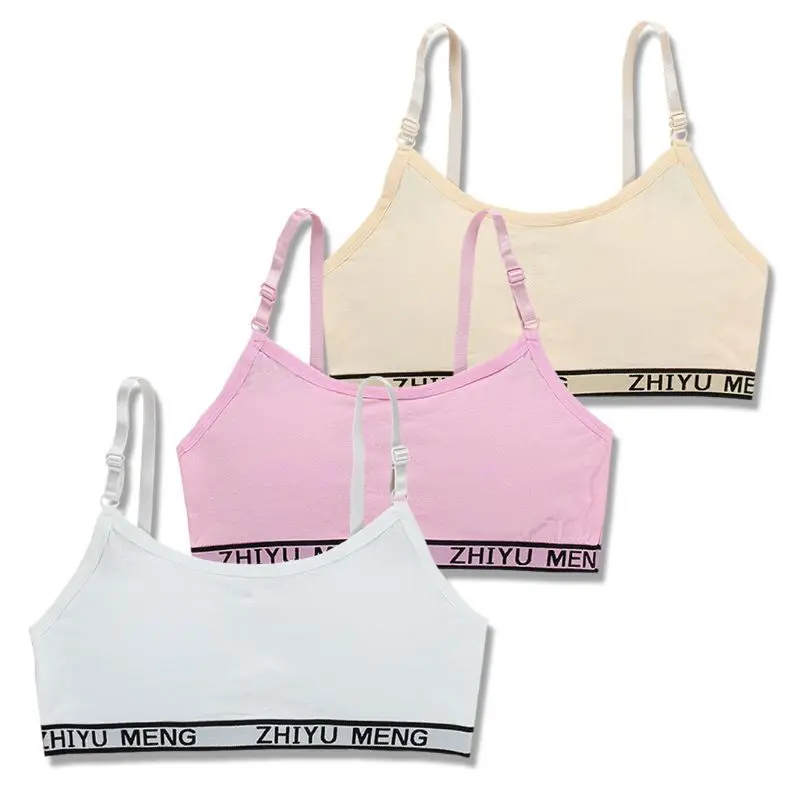 

Girls Underwear Teenage Training Bra For Girl Sports Bra Top For Teens 6-14 Years Adolescente Lingerie AXYA