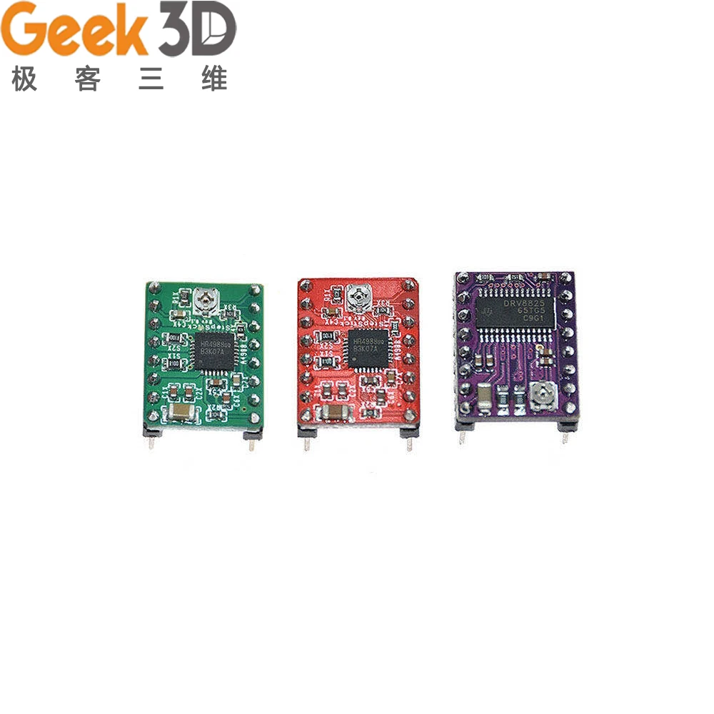 

5PCS 3D Printer Parts A4988 DRV8825 StepStick Stepper Motor Driver With Heat sink For Reprap RAMPS 1.4 1.6 MKS GEN V1.4 board