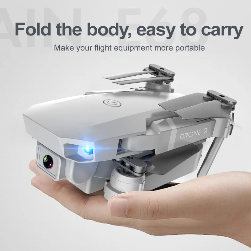 

ZLRC New E68pro Mini Drone Wide Angle 4K 1080P WiFi FPV Camera Drone Height Hold Mode RC Foldable Quadcopter Dron Boy Toy Gift