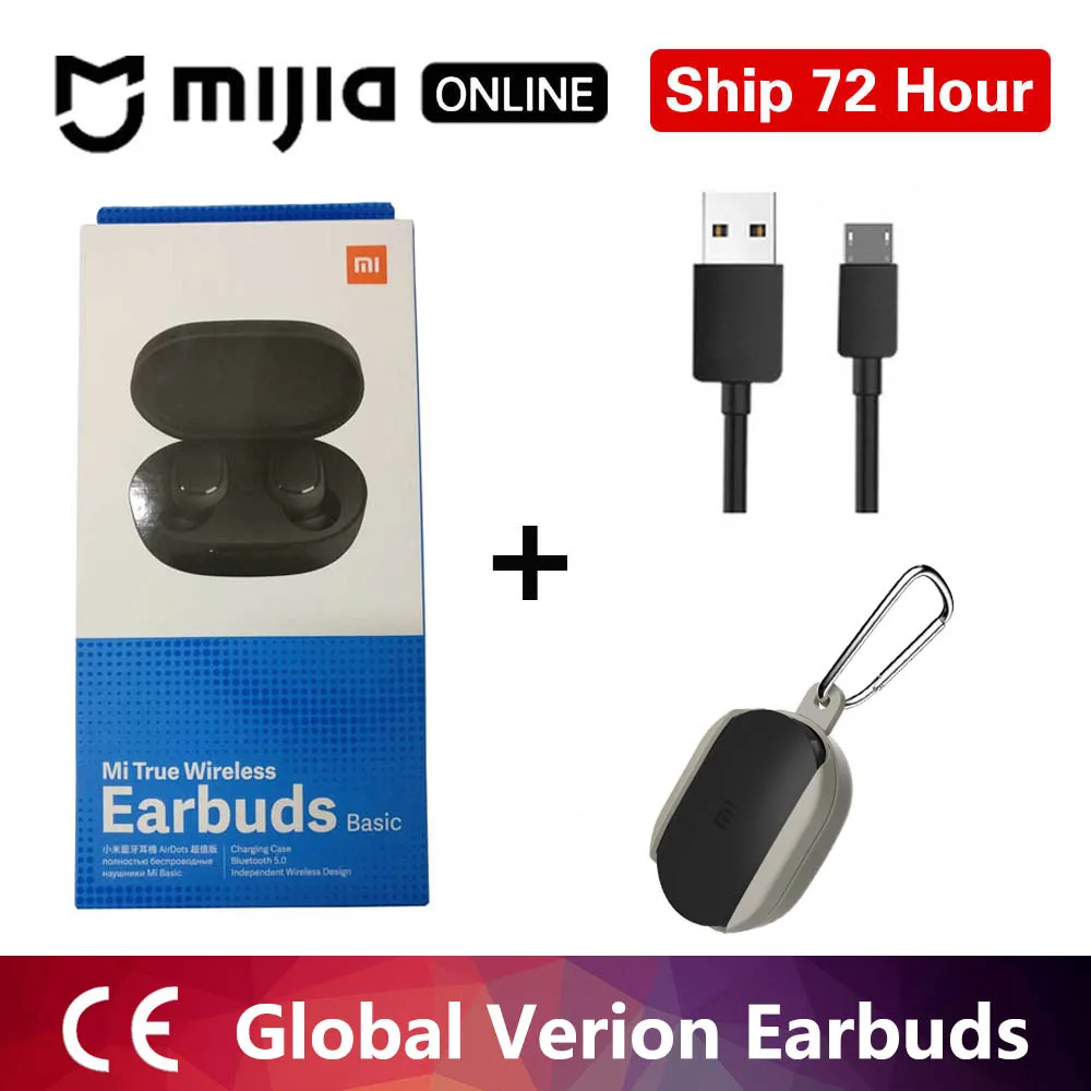 Беспроводные стерео наушники Xiaomi redmi airdots TWS с Bluetooth 5,0, шумоподавление с микрофоном, гарнитура, управление ии - Цвет: redmi outdoor gray