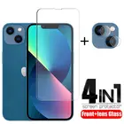 4-в-1 для iphone 13 мини стекло для iPhone 13 Мини Закаленное стекло протектор экрана для iPhone 11 12 13 Pro Max Мини стекло объектива