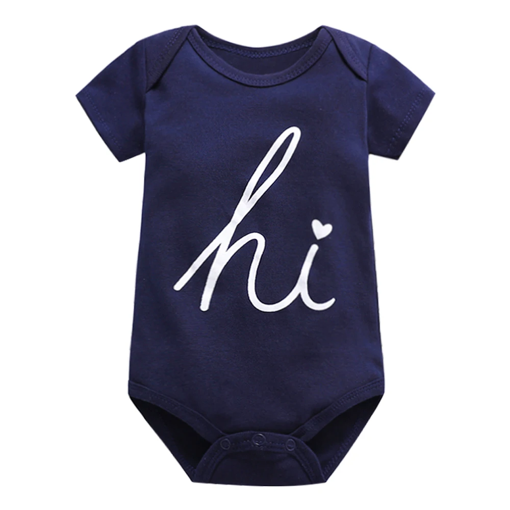 Хлопковый комбинезон для новорожденных с коротким рукавом на Возраст 3-24 месяца |