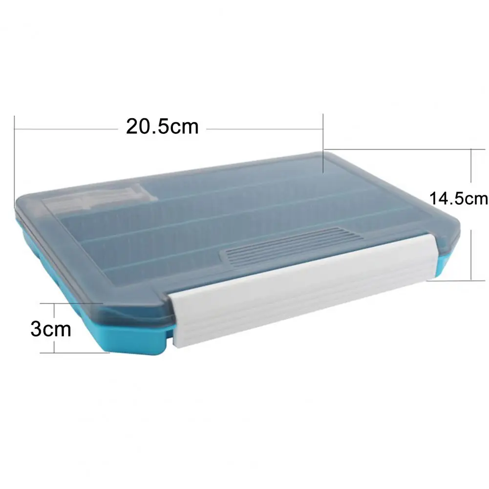

Simple Bait Case Single-Layer Multifunctional Drop Resistant PP Lightweight Plug-in Lure Storage Box for Fishing Lover
