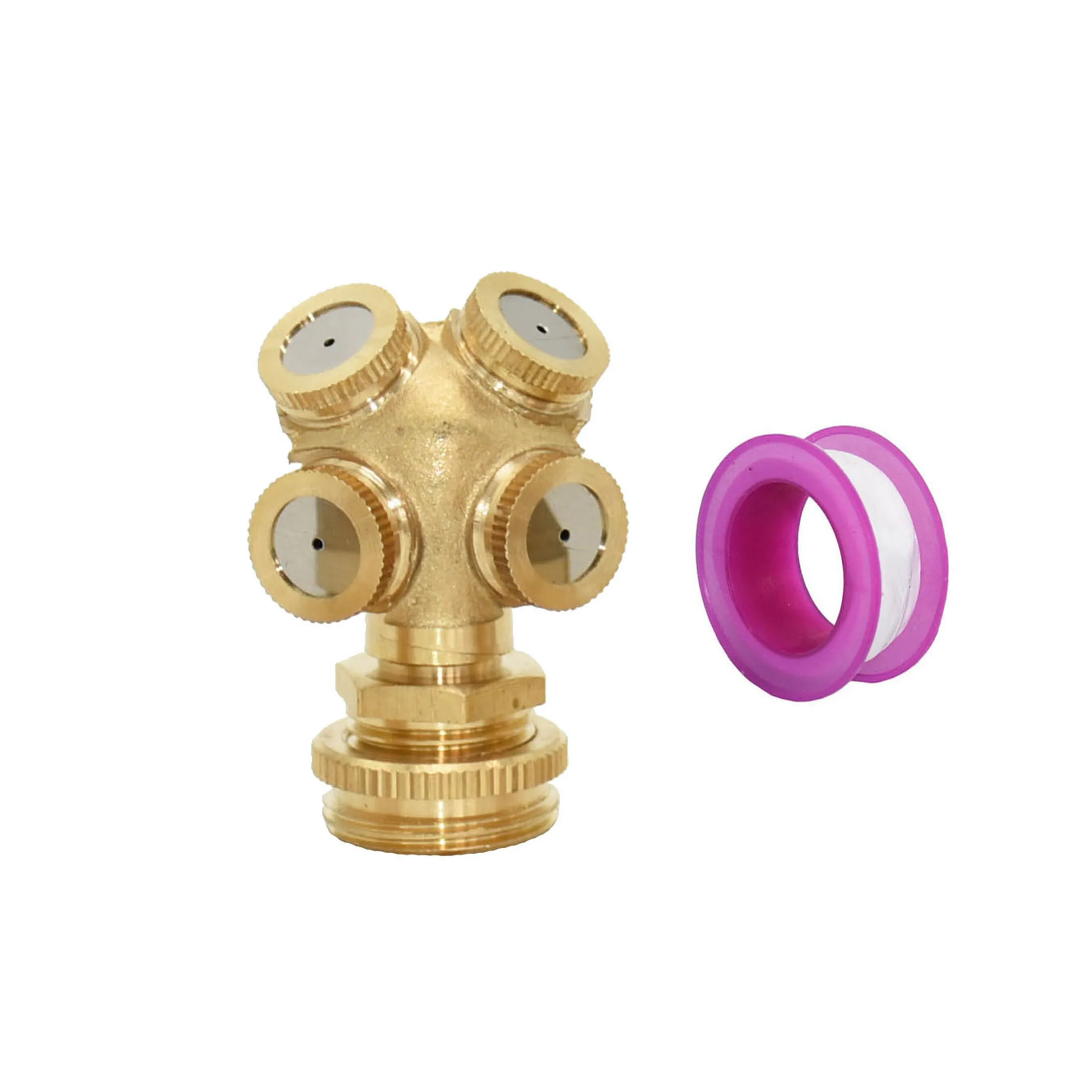 Латунное водяное сопло распылитель Male 1/2 3/4 &quot1 2 3 4 отверстия насадка для