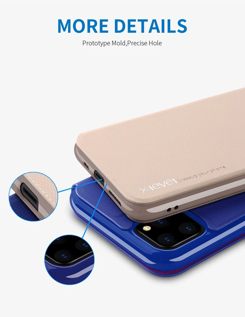 X-Level держатель карты кожаные флип-Чехлы для iPhone11 Pro XS Max XR X 8 8 6 6S 7 Plus ультра тонкий бизнес-Чехол-оболочка