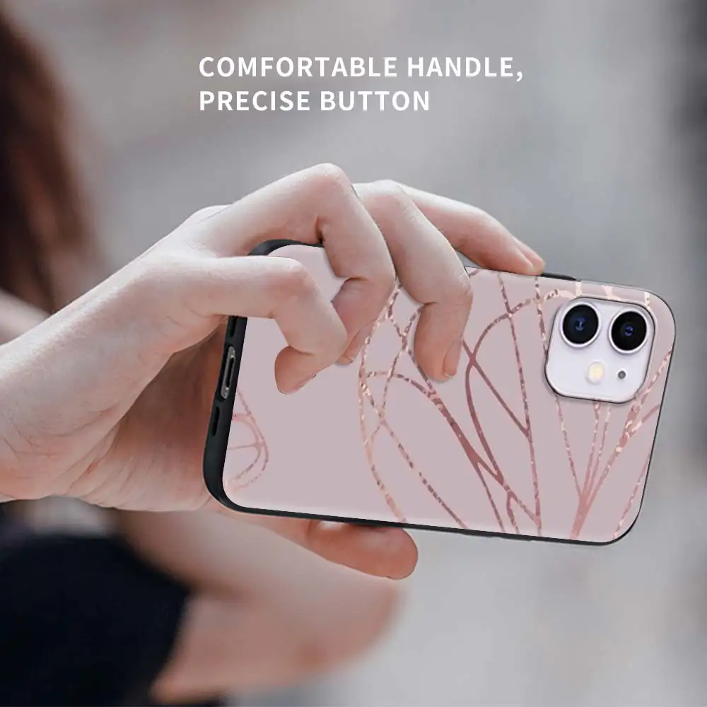 

Tpu Phone Case For Apple iPhone 7 11 12 Pro XR X 6 6S XS Max 5 5S 8 Plus SEF Soft Coque Mobile Cover Fashion Flower Leaf