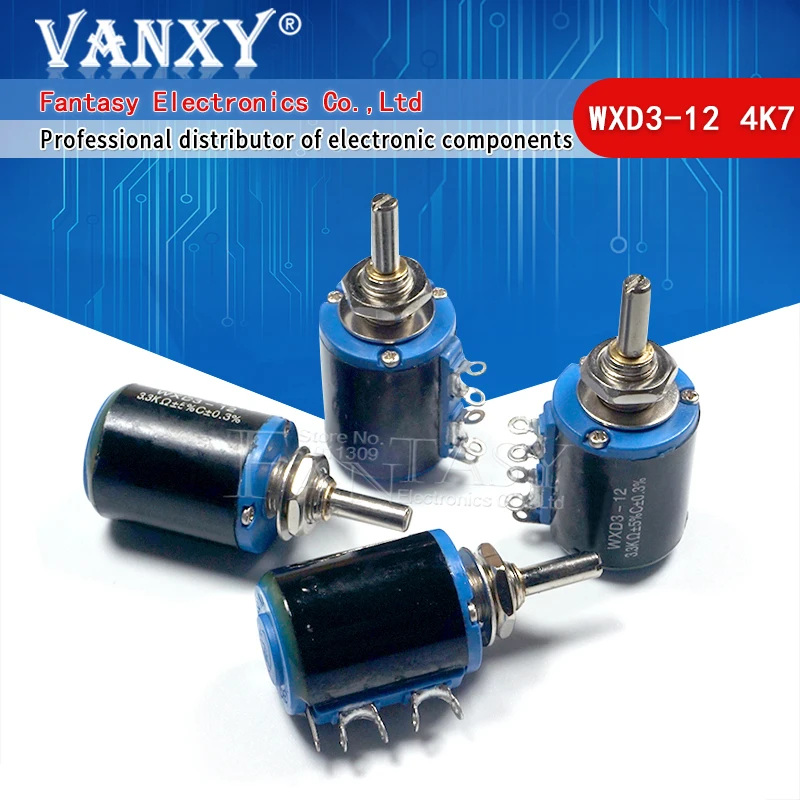 2 шт. WXD3 12 1 Вт 4K7 4 7 K ohm 1W 5 кольцо мульти круг точность проволочный