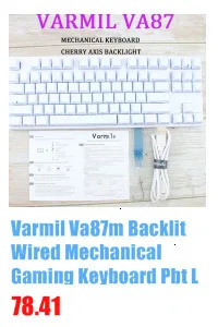 Varmil VB87M Bluetooth клавиатура Pbt Cherry Mx Красный приглушенный цветной краситель Суб Печать Keycps Беспроводная механическая клавиатура для ПК