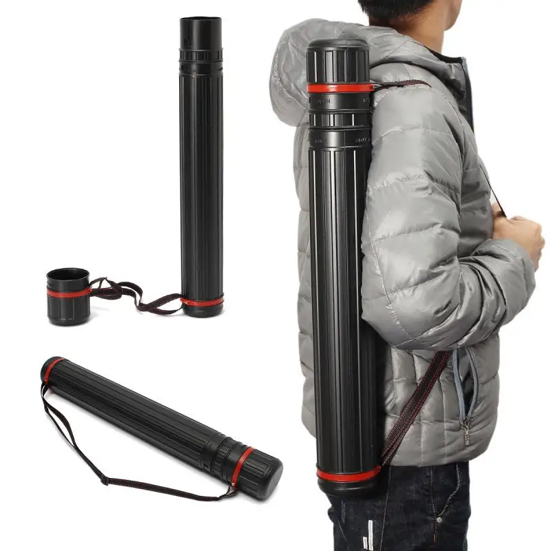 Стрельба из лука Лук Колчан Регулируемая стрелка трубы через плечо на заднем