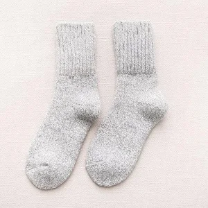 SOCKS 07 Зимние уплотненные шерстяные носки с шерстью, женские носки - Цвет: SOCKS 07