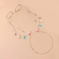stylish women glasses chain beads tassel seashell anti slip eyewear retainer beaded eyeglass strap for gift sunglasses rope