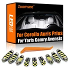 Zoomsee внутренняя Светодиодная лампа для Toyota Corolla E12 E120 Auris E150 Prius 20 30 ZVW30 Yaris Camry Avensis T22 T25 T27 Avalon Canbus