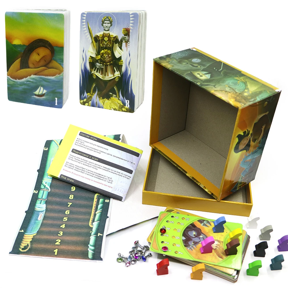 2019 креативная карточная игра Dixit 1 + 8 (basic Revelations) деревянные игрушки кролики 168 карт