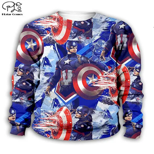 Kids sweatshirts Детские толстовки Marvel с 3d принтом «мстители»; толстовки с капюшоном с принтом «Капитан Америка»; Верхняя одежда для маленьких мальчиков и девочек; осенние детские топы с капюшоном; футболки - Цвет: Kids sweatshirts