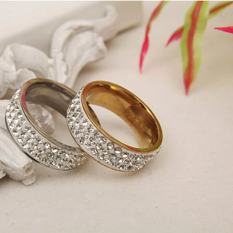 Керамическая глина круглые стразы кольцо из высококачественной нержавеющей