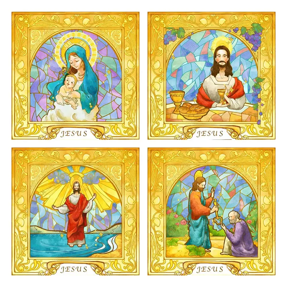 Алмазная живопись с Библией религиозные фигуры круглая полная Цветочная вышивка