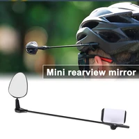 black useful bicycle mini rearview mirror high hardness bicycle helmet mirror practical for bike
