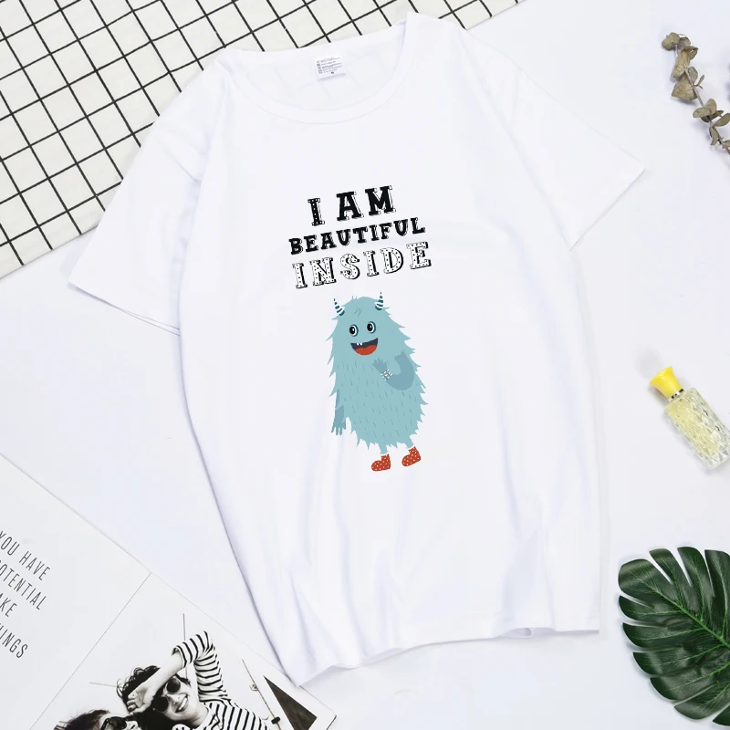 

I'm Beautiful On The Inside Too T-Shirt | Women's Graphic Tee, Vintage Tee, Summer Shirt, Gift For Her, High Quality Tee, Gift