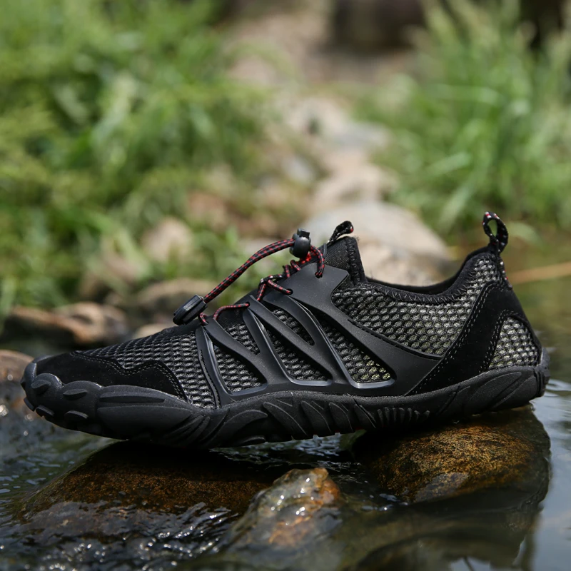 

Summer New Men's Wading Shoes Outdoor Non-Slip Breathable Beach Sports Shoes Quick-Drying Upstream Five-Toed Barefoot Water Shoe
