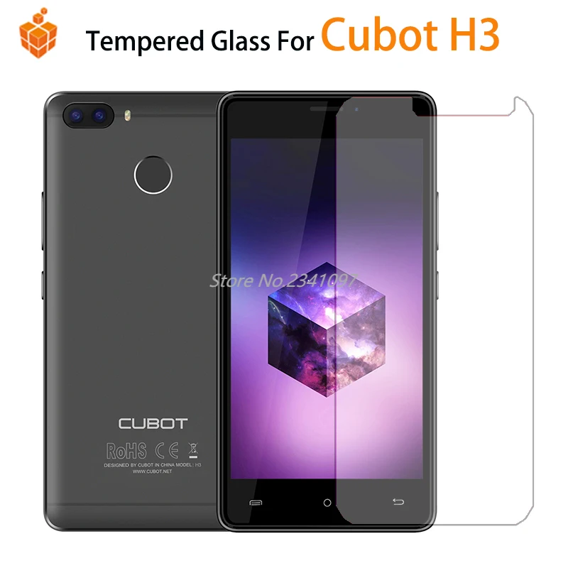 9H 2.5D Закаленное стекло для Cubot H3 Защитное экрана Взрывозащищенная прозрачная