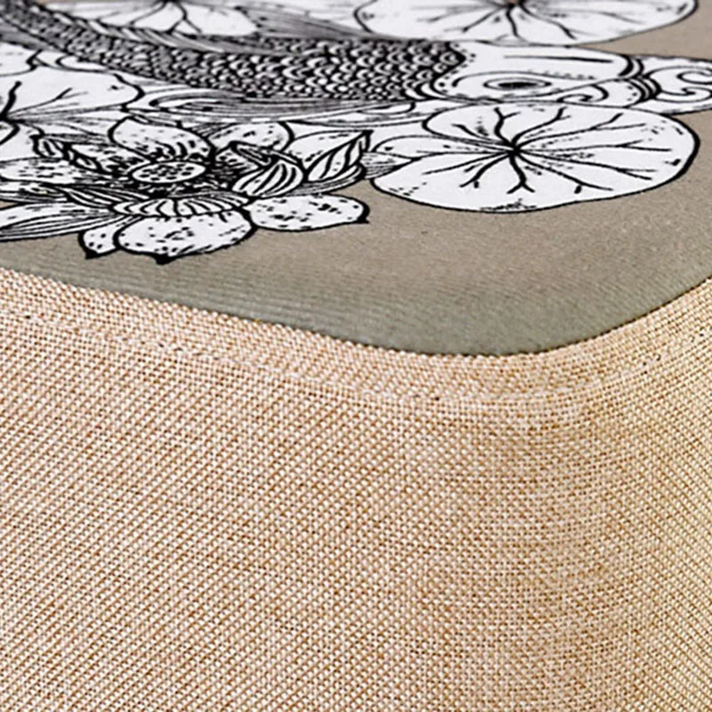 Деревенские круглые деревянные табуреты моющиеся для спальни косметическое