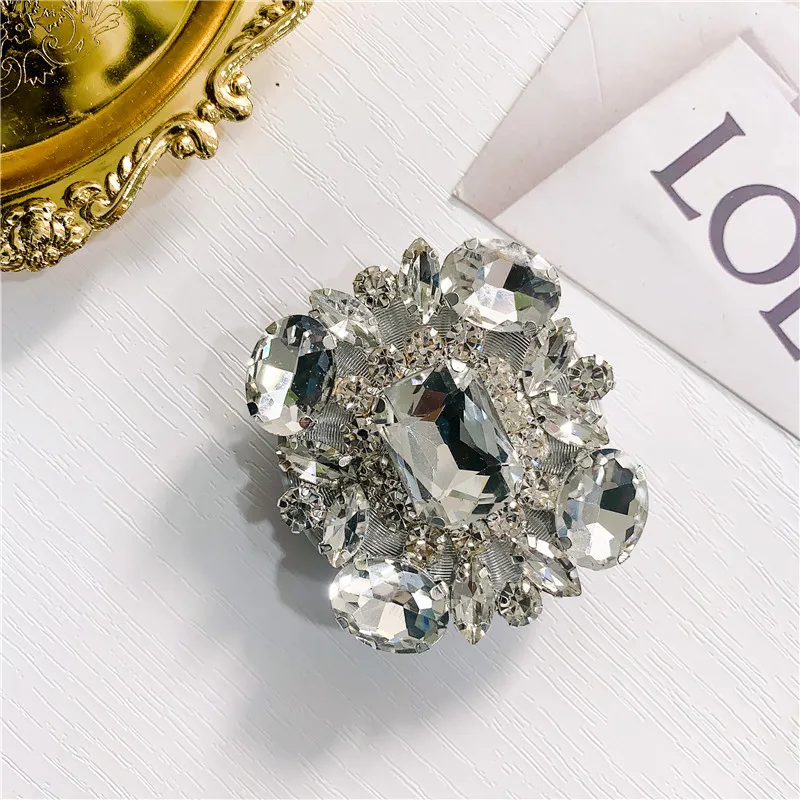 

Luxury Square Gem Lazy Phone Holder Phone Expanding Stand Grip tok Finger Holder Mobile Accessories Holder For Phone Girp