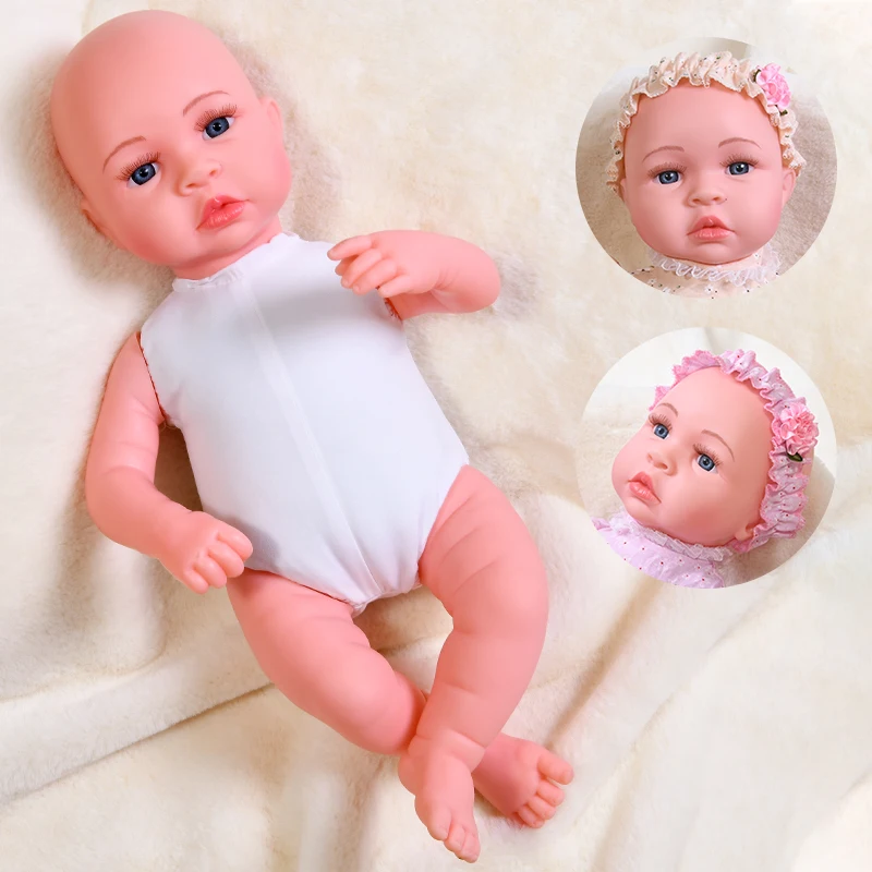 45 см Симпатичные Reborn Baby Doll девушка электрический Bebe возрождаются куклы игрушка