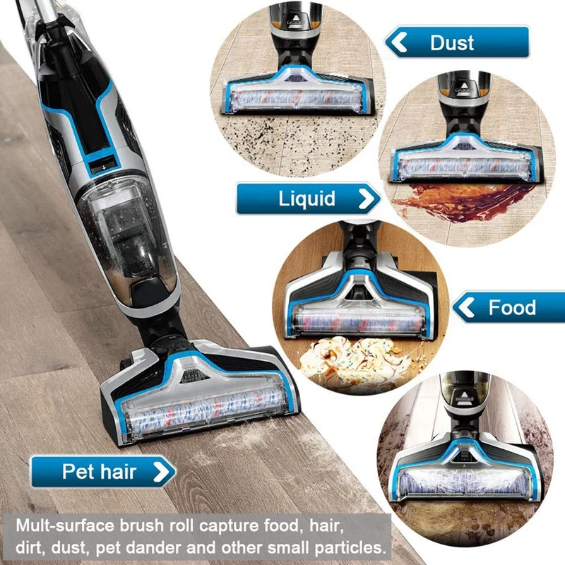 

Suitable For Bissell Crosswave 1785/2306 Series - 3 Pack Multi-Surface 1868 Brush Roll And 2 Pack 1866 Vacuum Filter