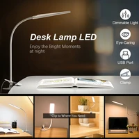 kexin flexible led usb clip on table desk lamp 3 mode reading vintage night light