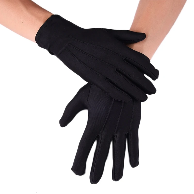 

gloves cloth quality white Protector gloves 1 Pairs White Formal Tuxedo Costume Honor Guard Gloves