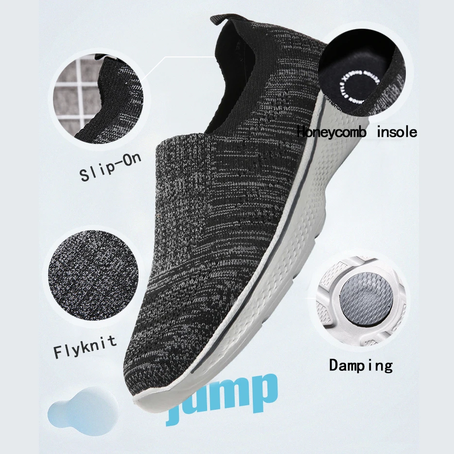 

Men Shoes Sneakers Light Tennis Shoes Slip-on Shoes Man Damping Mesh Sport Sneakers Walking Shoes For Men Casual Summer Sneakers