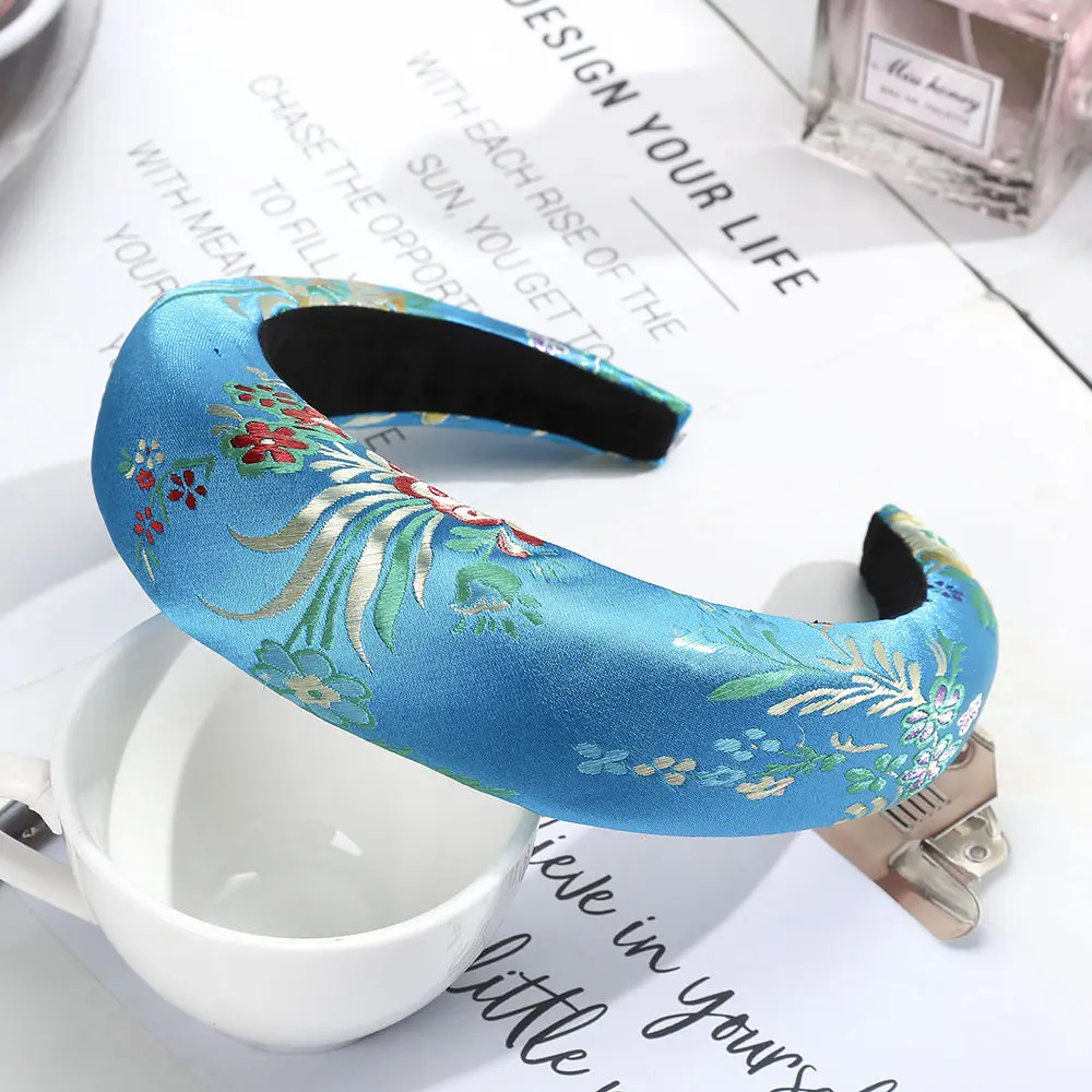 F 7190 AWAYTR бархат 4 CM мягкий резинка эластичная повязка на голову для девочек широкие Пластик модные головной убор лента для волос кольца Для женщин аксессуары для волос - Цвет: F 7190
