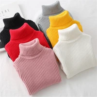 liligirl baby girls winter turtleneck sweater clothes 2018 autumn boys children clothing pullover knitted solid kids sweaters