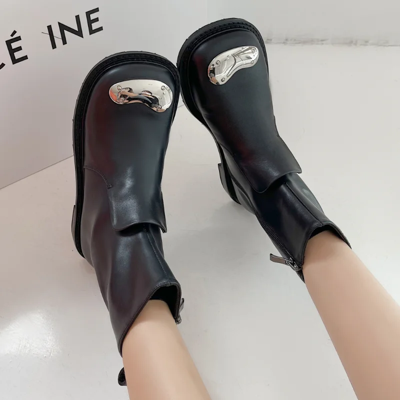 

Женские ботинки, новые ботинки челси, женские ботильоны, обувь на платформе, ботильоны на платформе, готические мотоциклетные ботинки на пл...