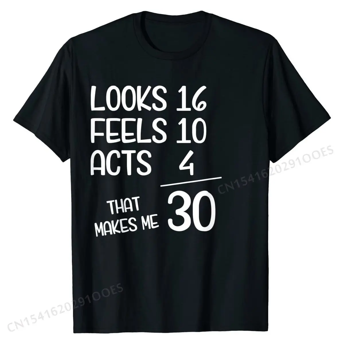 

Funny 30th Birthday Gift 30 Years old Born in 1990 T-Shirt Slim Fit Top T-shirts for Men Cotton Tops Tees Classic Latest
