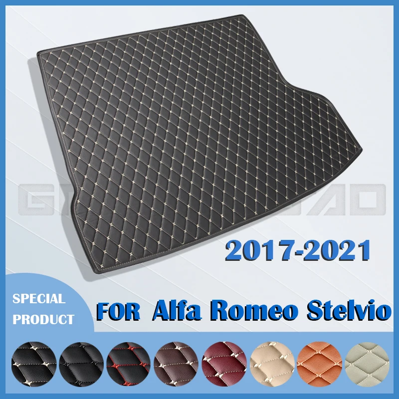 

Car trunk mat for Alfa Romeo Stelvio 2017 2018 2019 2020 2021 cargo liner carpet interior accessories cover