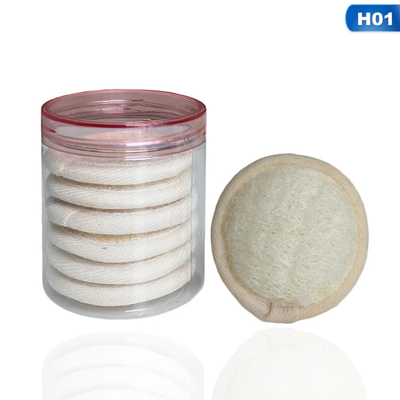 

6/10pcs Natural Loofah Luffa Facial Complexion Skin Disc Disk Pads Male Female Face Cleaning Brush Baby Care Exfoliator