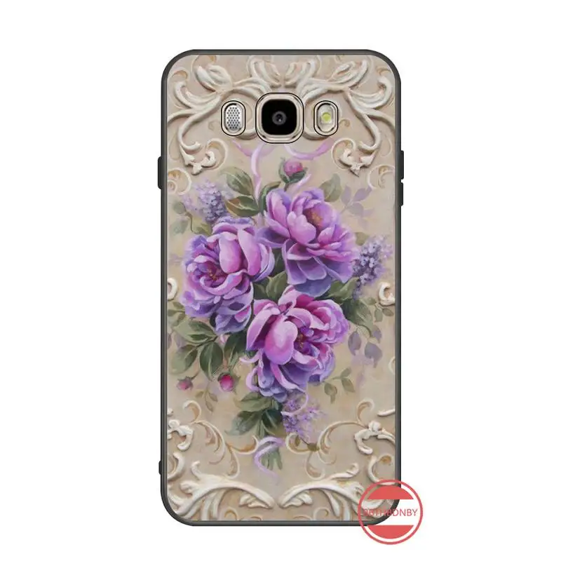 Мягкий силиконовый чехол из ТПУ с тиснеными цветами для Samsung Galaxy J2 J4 J5 J6 J7 J8 2016 2017