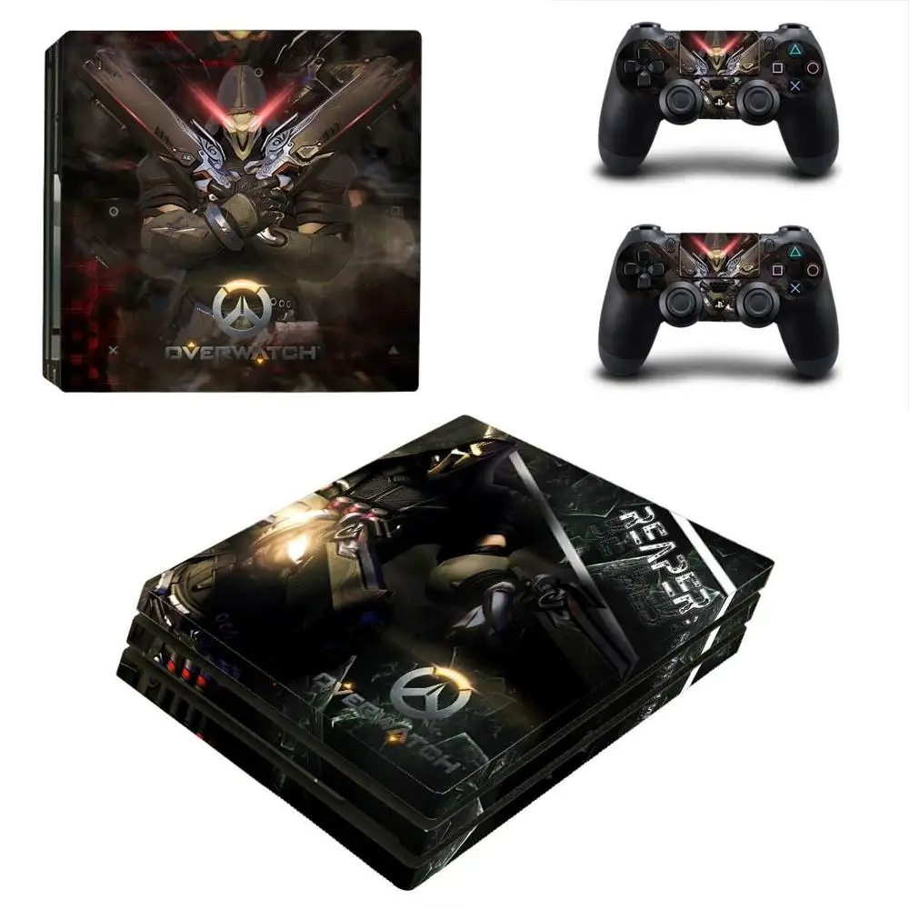 PS4 Pro sticker s Overwatch Play station 4 Skin OW наклейки Pegatinas для playstation консоли и контроллера| |