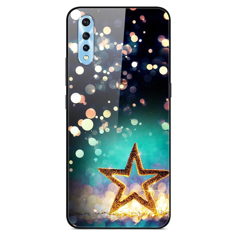 Чехол из закаленного стекла для Vivo S1 мягкий бампер с 3D принтом кошки чехол VIVO V17 Neo