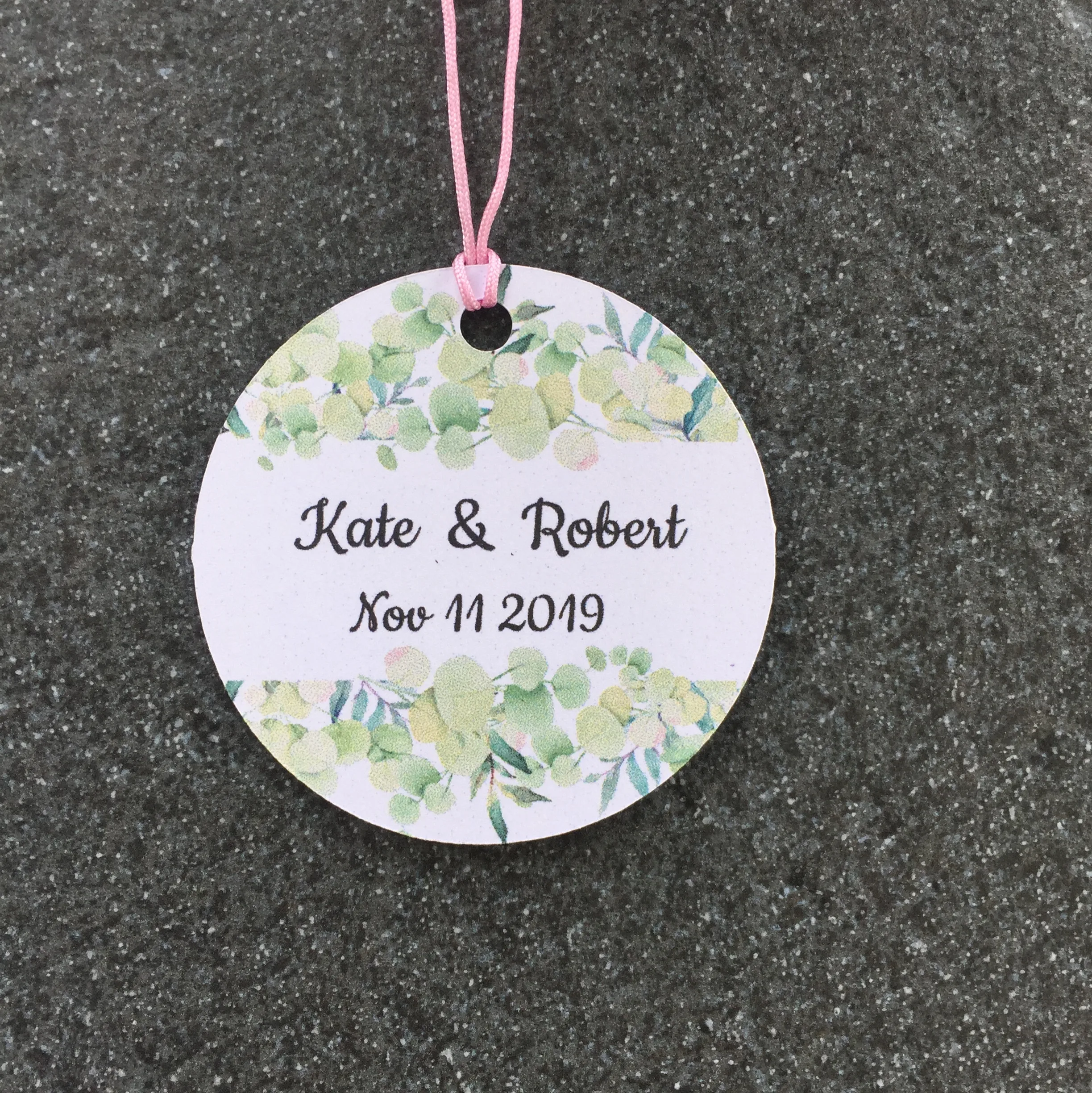 100 pieces custom your name and date wedding tags personalized gift labels | Дом и сад
