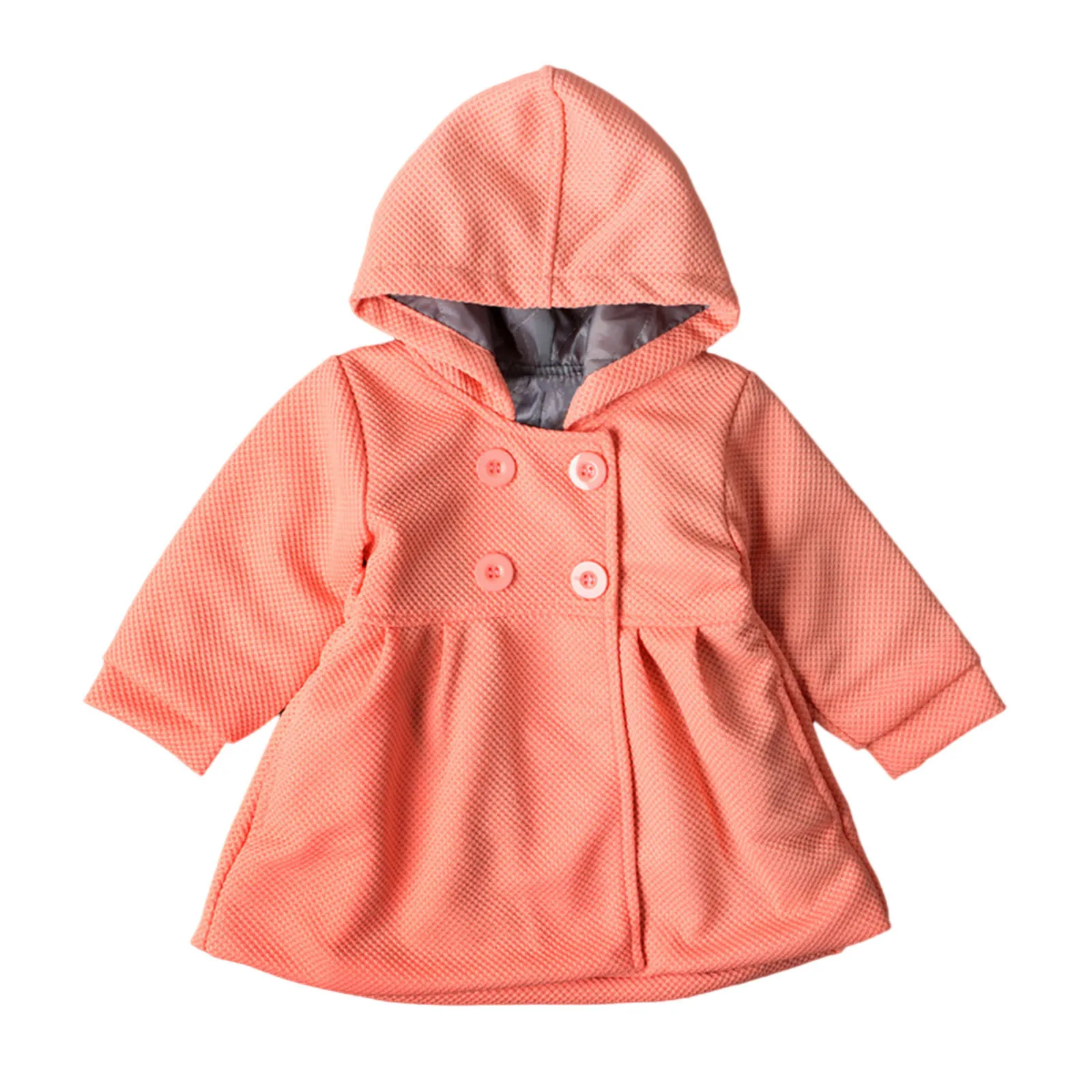 Осенне-зимнее пальто с оборками Для маленьких девочек накидка Куртка плотная