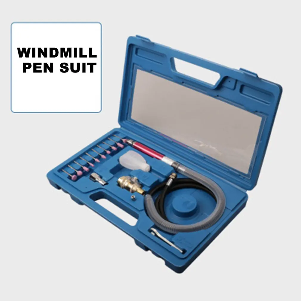 

Micro Air Grinder Pneumatic Wind Mill Pen Grinding Engraving Polishing Carving Machine Cutting Milling Multifunct Tool Set Sale
