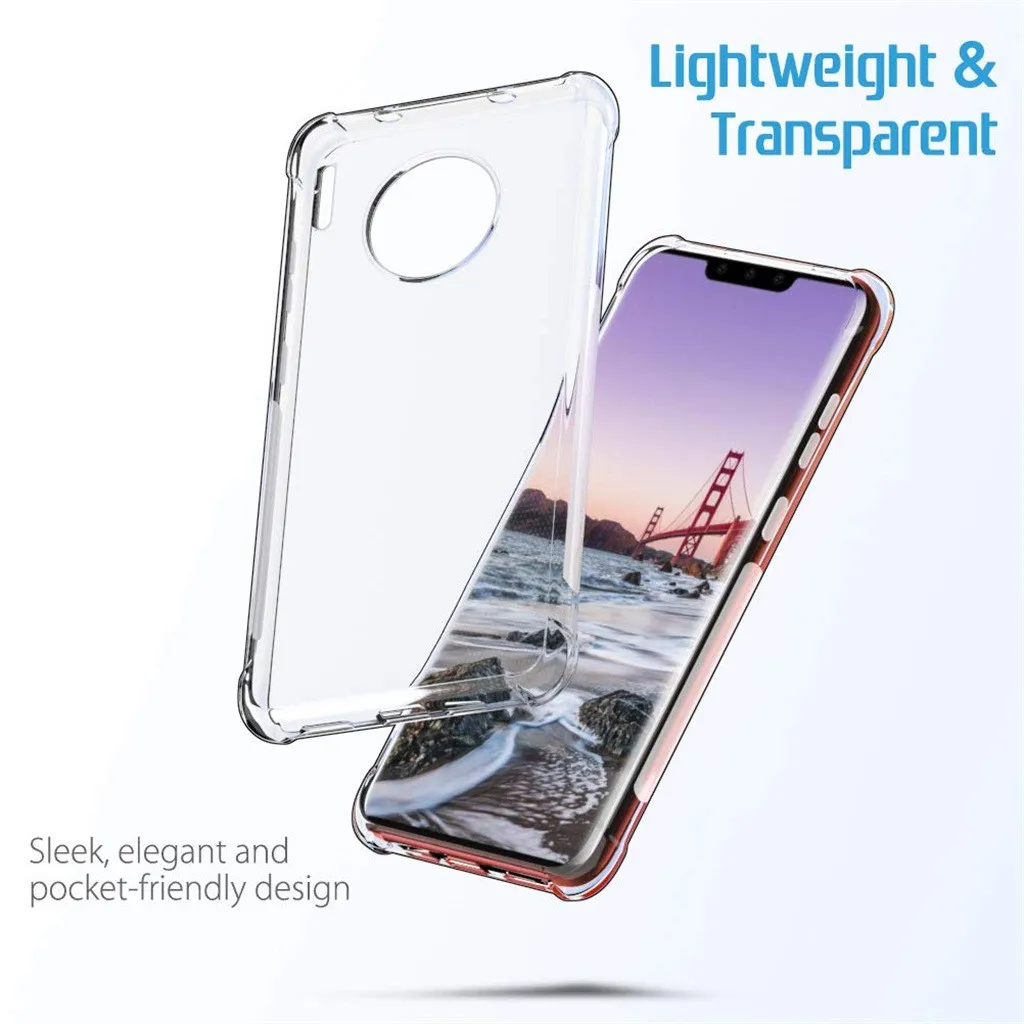 Амортизирующий чехол из ТПУ с четырьмя углами для huawei mate 30 6 62 дюймов