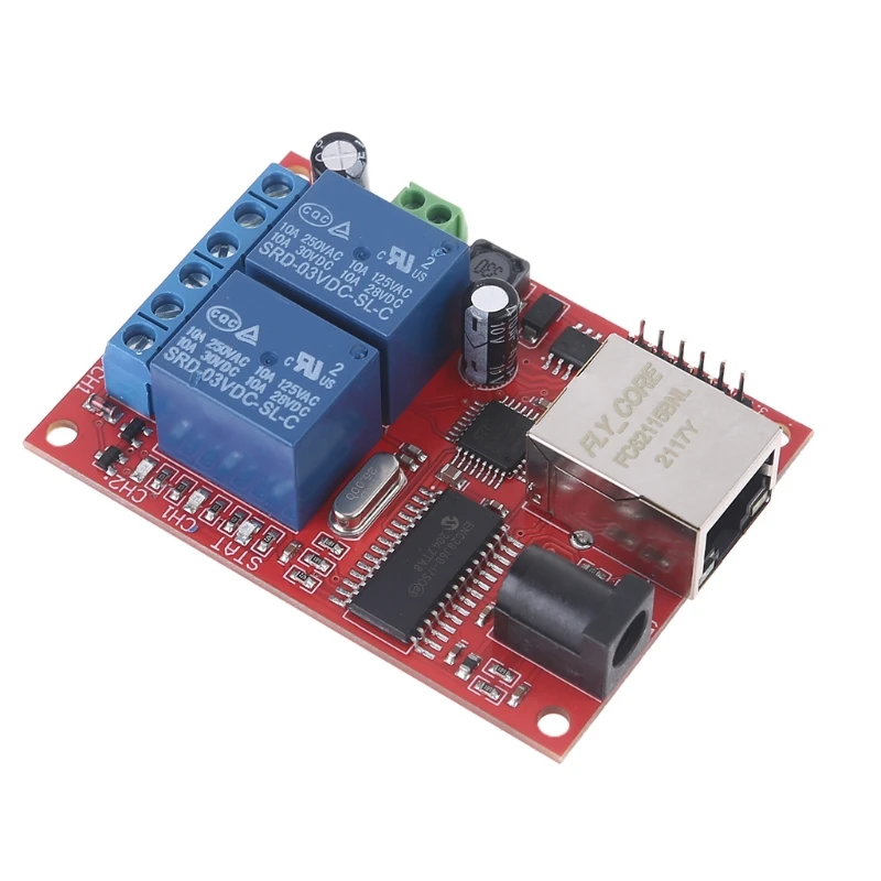 LAN Ethernet 2 Way Relay Board Delay Switch TCP/UDP Controller Module Web Server-3Z | Обустройство дома